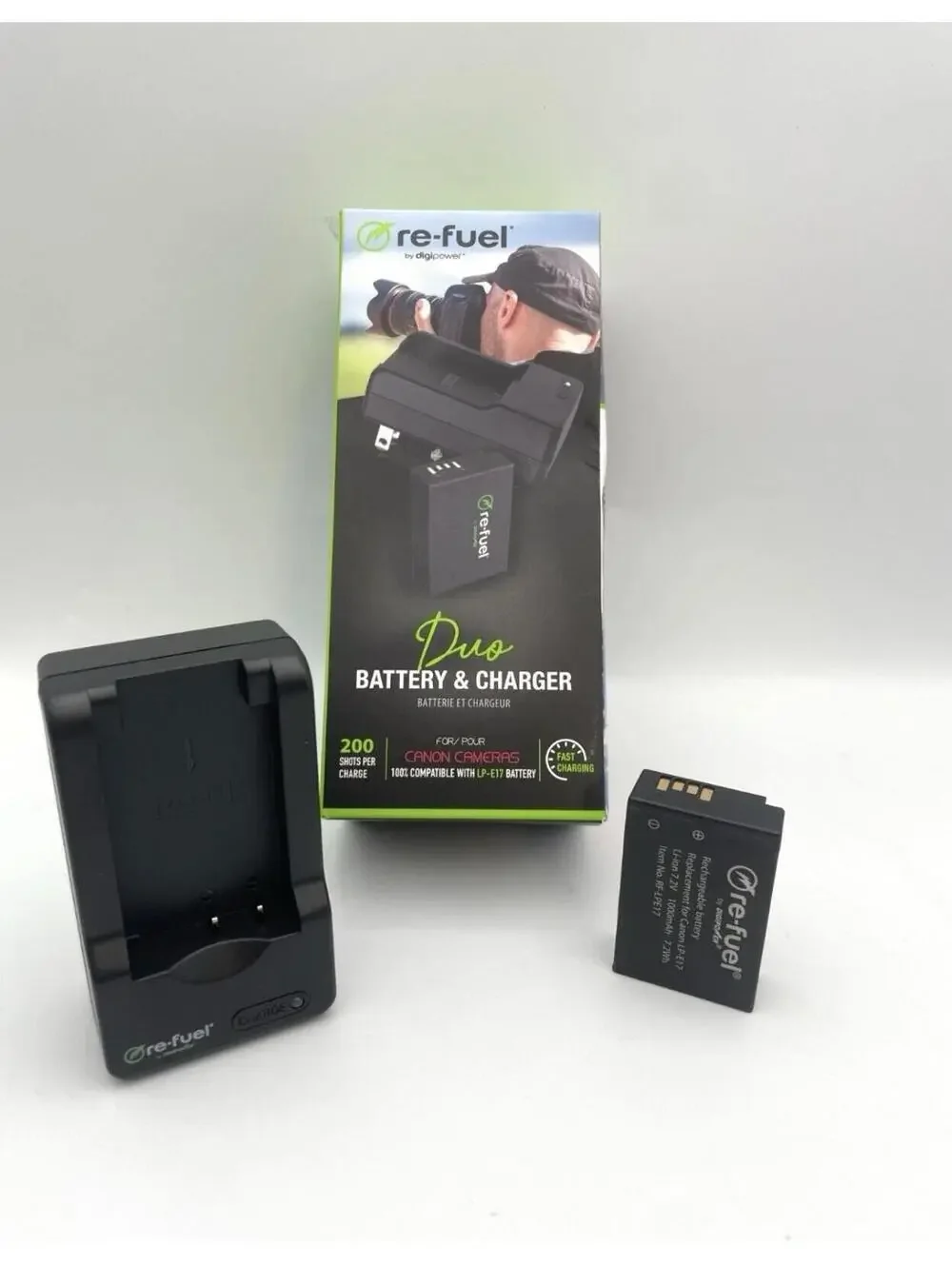 Digipower Re-Fuel Duo LP-E17 Battery & Charger Canon Cameras